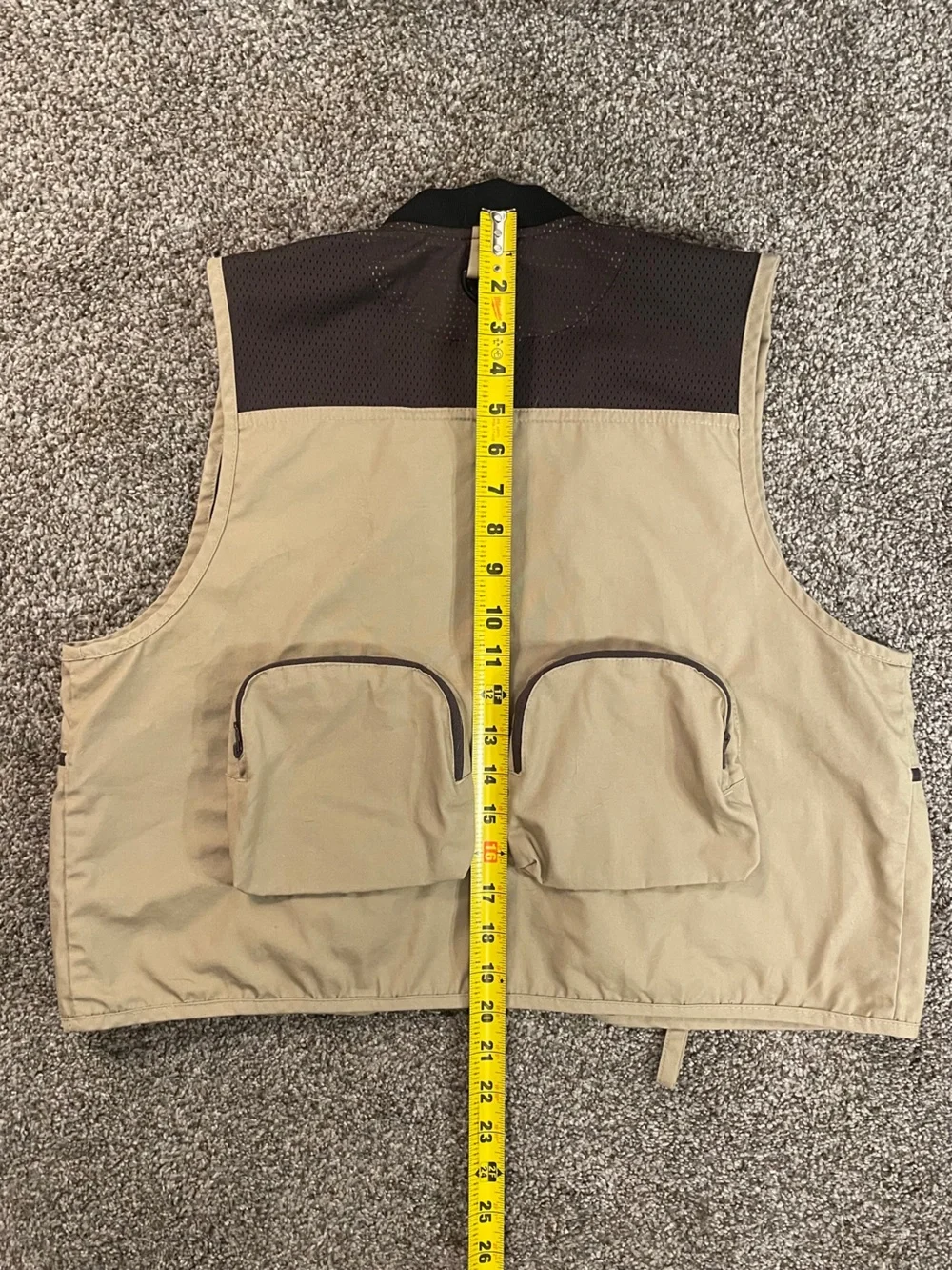 Rustic Rudge khaki brown fishing vest. Multi-Pocket Utility Vest. NWOT!